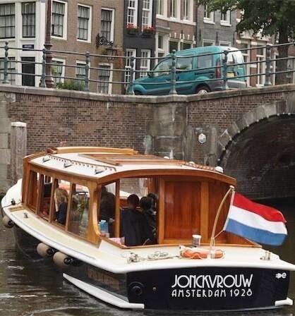 The rear of saloon boat Jonckvrouw